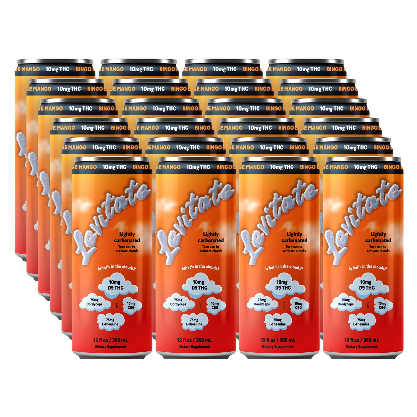 Full Case - 10 MG Levitate - Bingo Bango Blood Orange Mango
