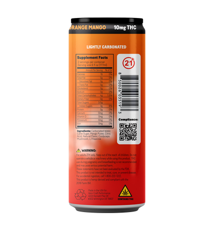 Full Case - 10 MG Levitate - Blood Orange Mango (24x 12oz Cans)