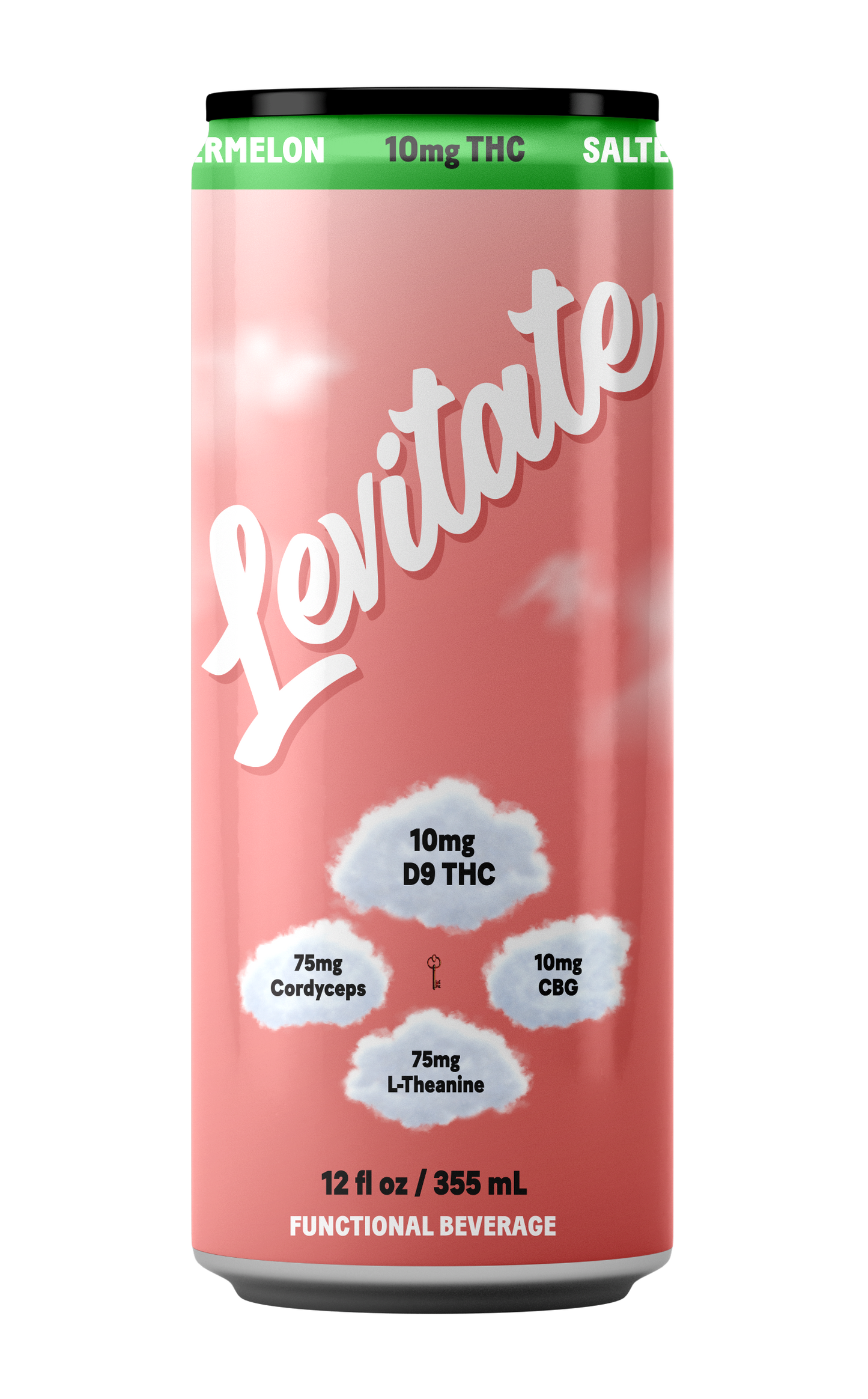 Full Case - 10 MG Levitate - Salted Watermelon (24x 12oz Cans)